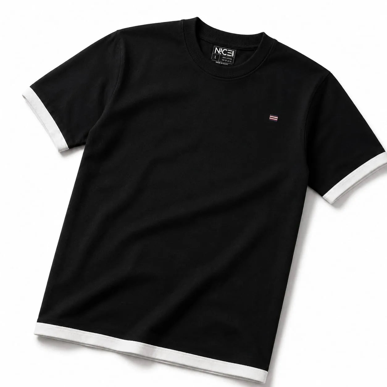 Crew Neck Double Cut T-Shirt