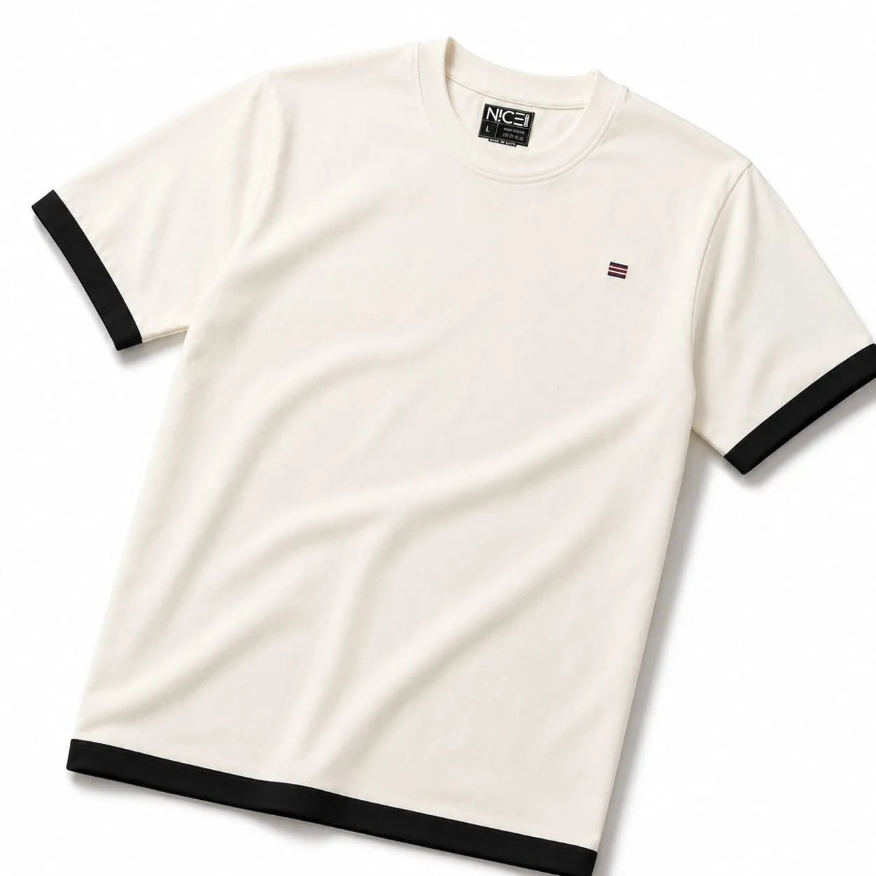Crew Neck Double Cut T-Shirt