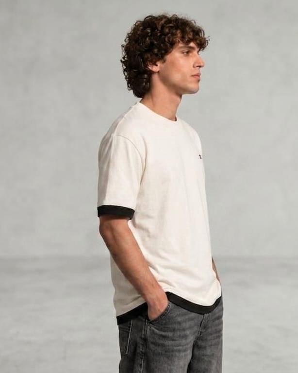Crew Neck Double Cut T-Shirt