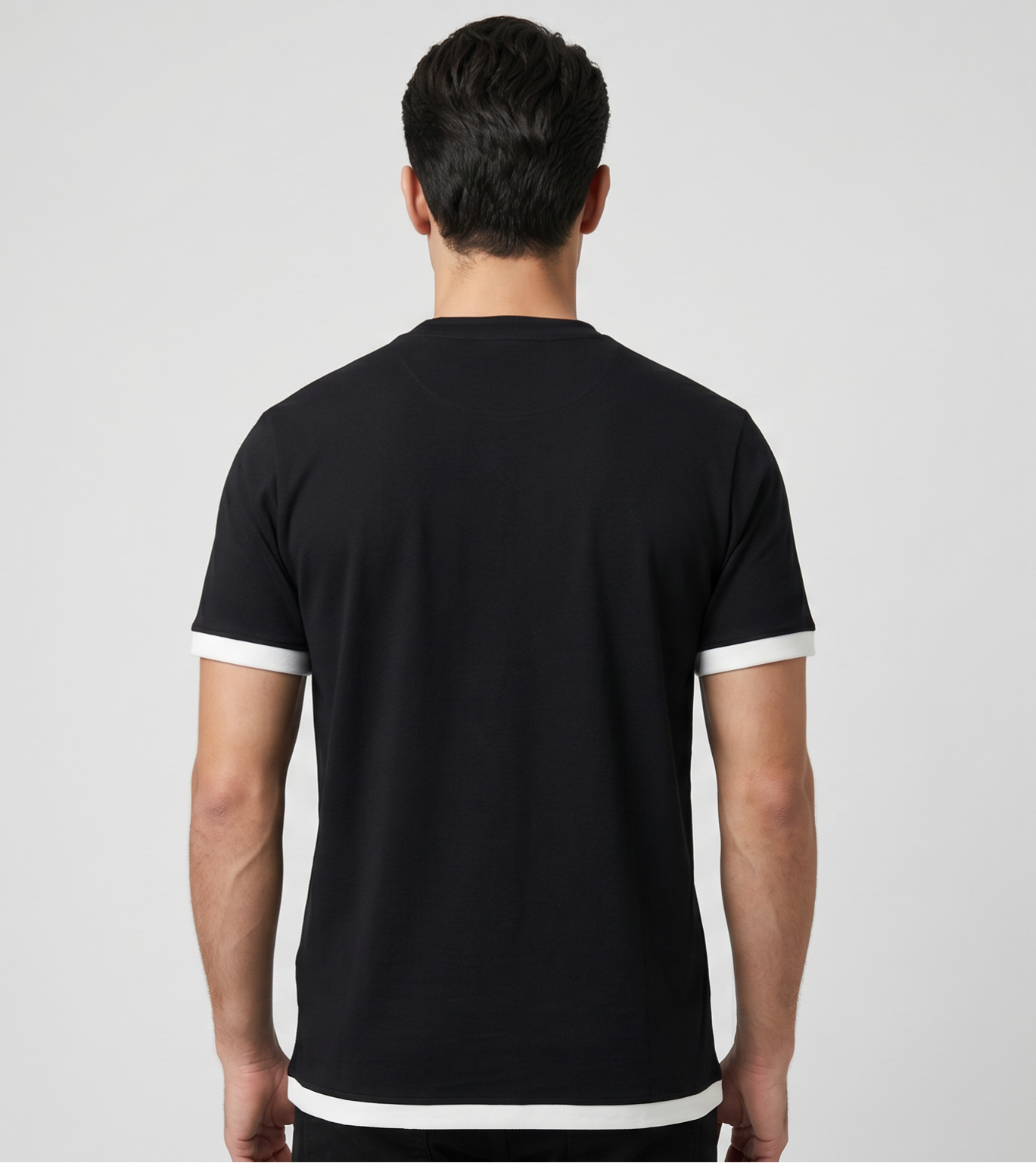 Crew Neck Double Cut T-Shirt